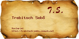 Trebitsch Sebő névjegykártya
